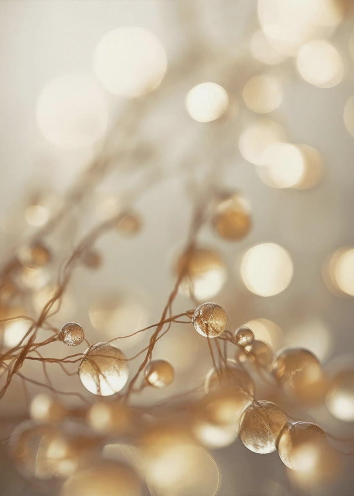 Golden Glow Drops | Canvas