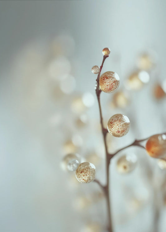 Glowing Dew Drops | Poster