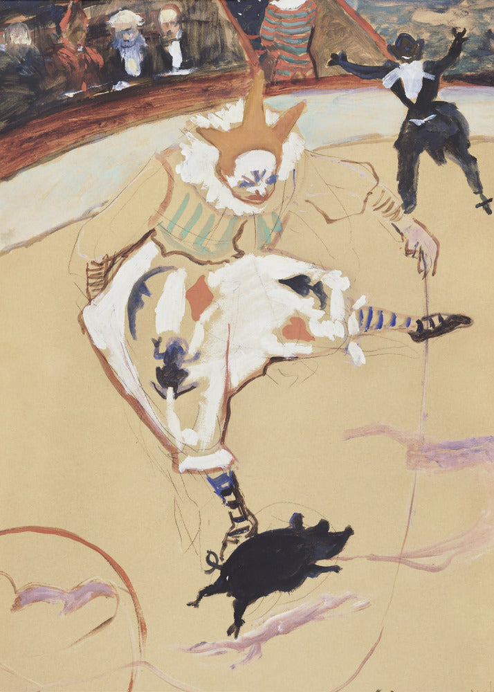 At the Circus Fernando Medrano With a Piglet (ca. 1889) | Poster