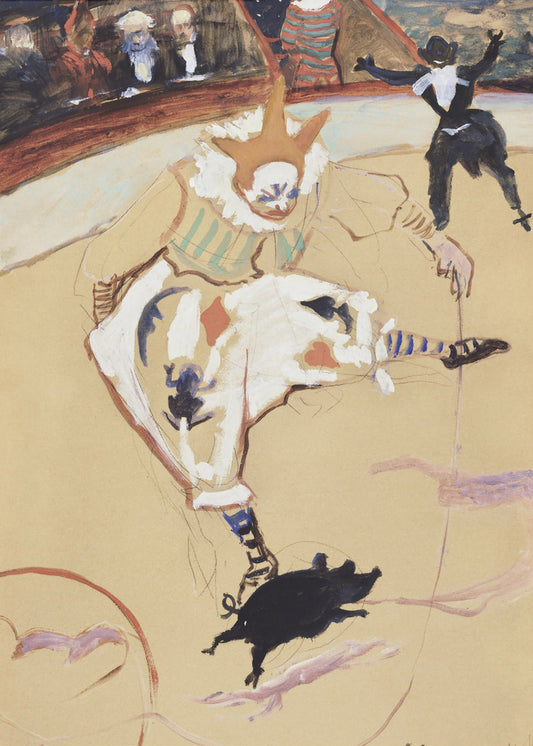 At the Circus Fernando Medrano With a Piglet (ca. 1889) | Poster