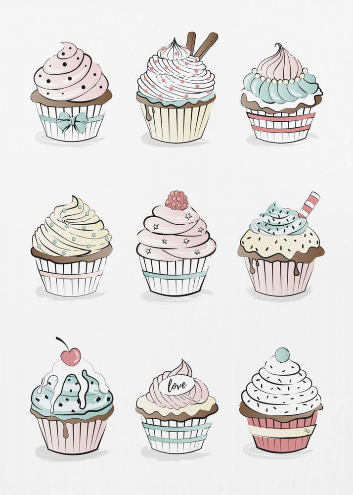 Sweet Cupcake Medley | Poster