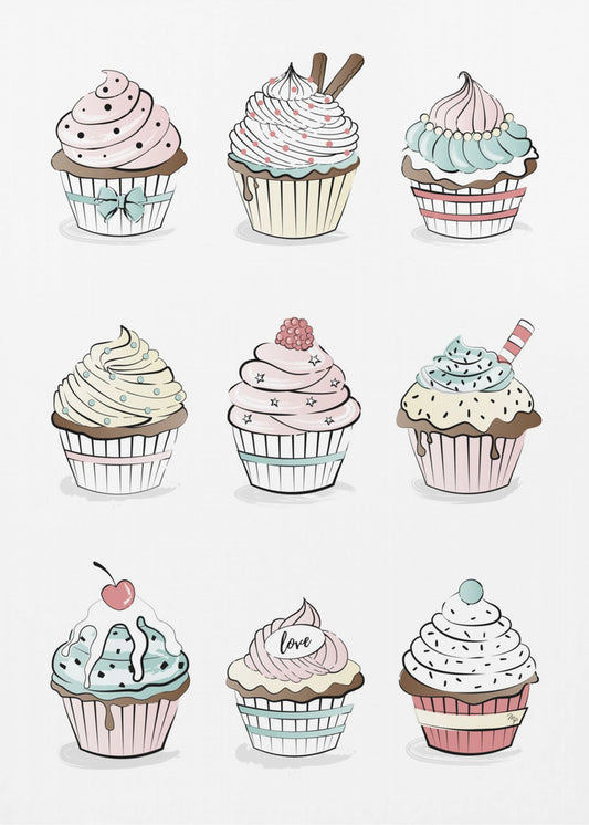 Sweet Cupcake Medley | Poster