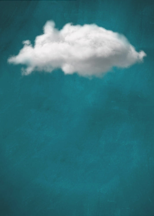 Teal Cloud No 1 | Poster