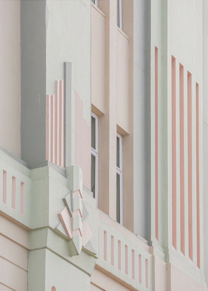 Pastel Facade Geometry | Canvas