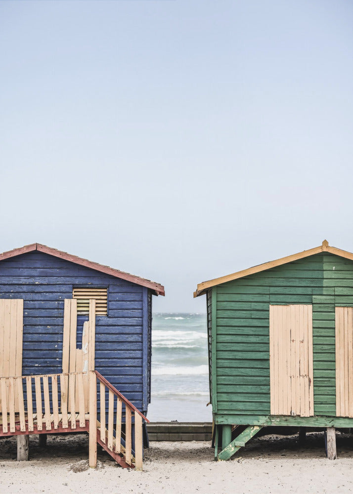 Coastal Huts Harmony | Poster