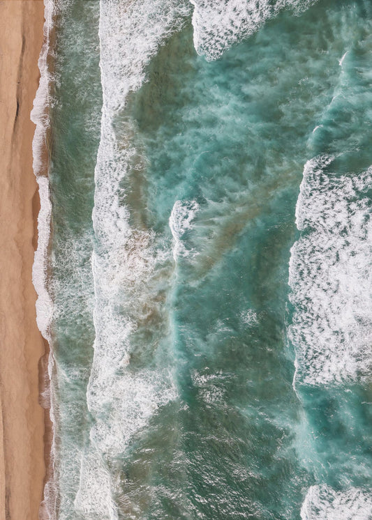 Waves Embrace Shore | Canvas