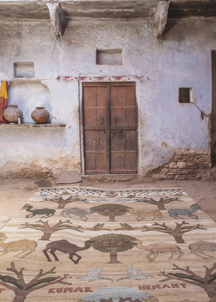 Rustic Tapestry Scene | Canvas