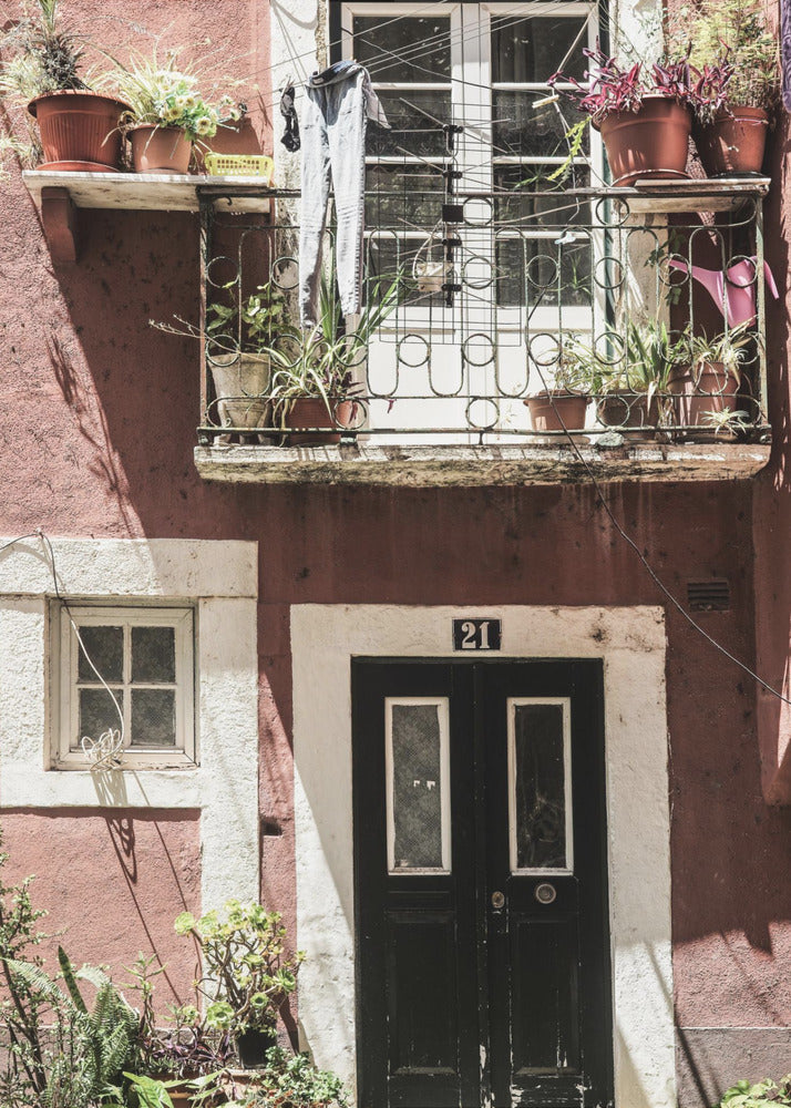 Charming Balcony Scene | Canvas