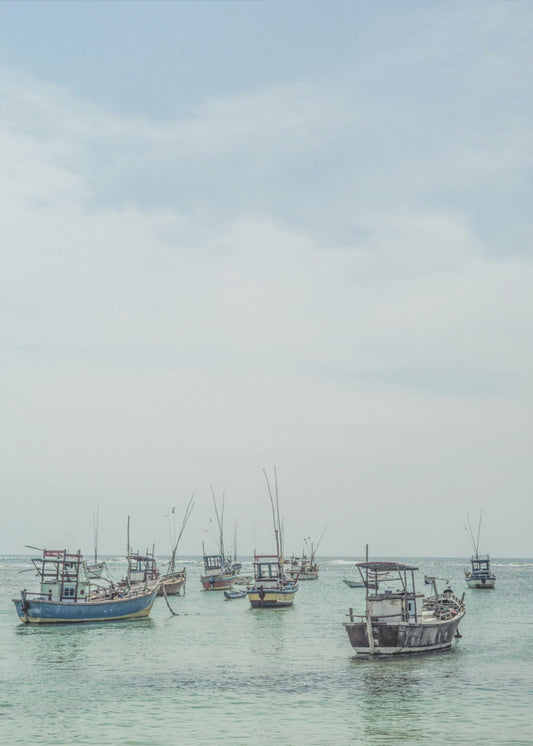 Tranquil Sea Vessels | Poster