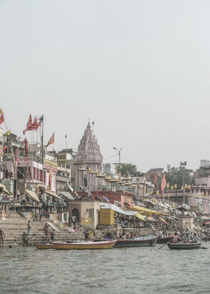 Ganges Riverside Scene | Poster