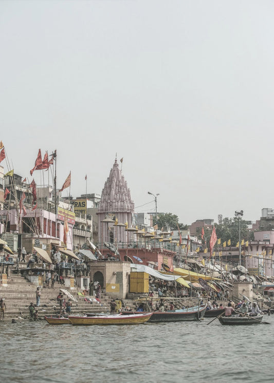 Ganges Riverside Scene | Poster