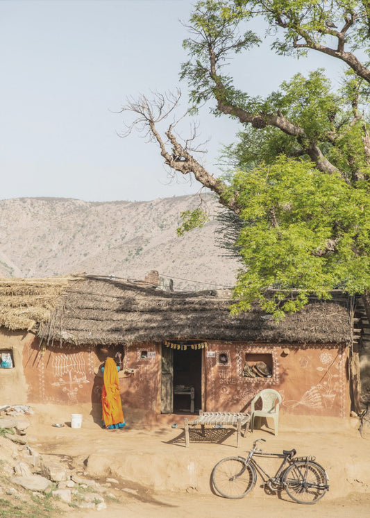 Rustic Indian Village Scene | Poster