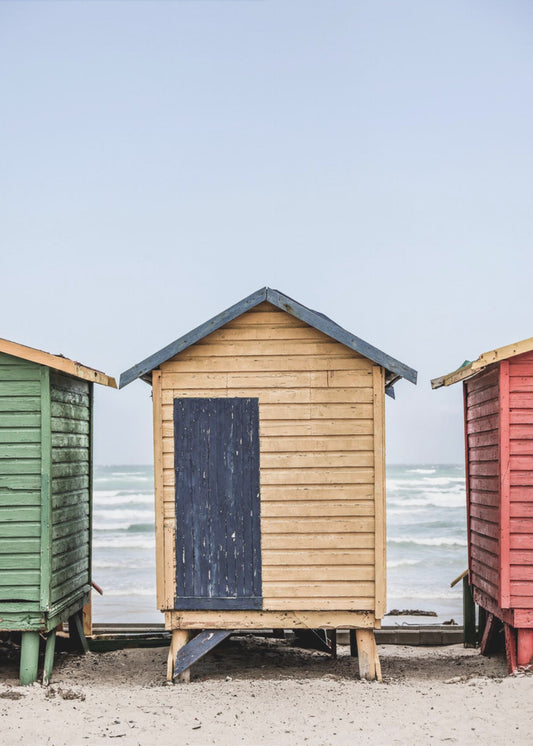 Colorful Beach Huts | Poster