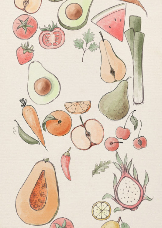 Tropical Vegetable illustration | Poster