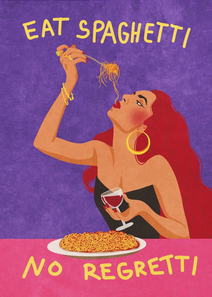 Eat spaghetti no regretti | Canvas