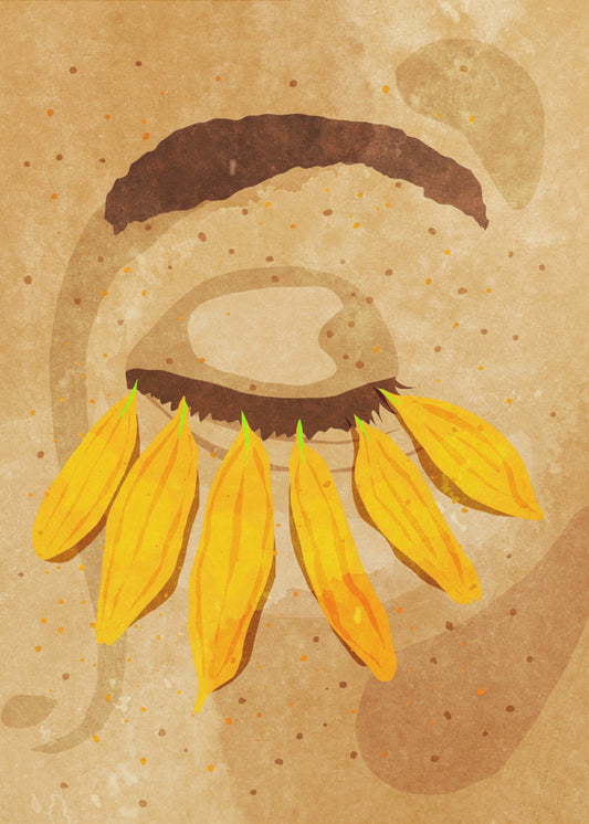 Flower power eye lashes | Poster