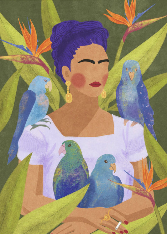 Frida and birds | Poster