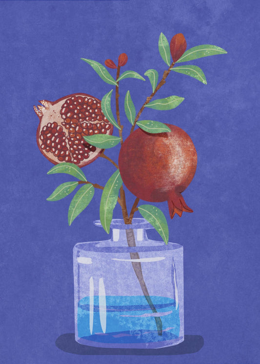 pomegranate in Vase | Poster