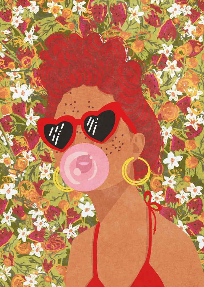 Strawbeery Lady | Canvas