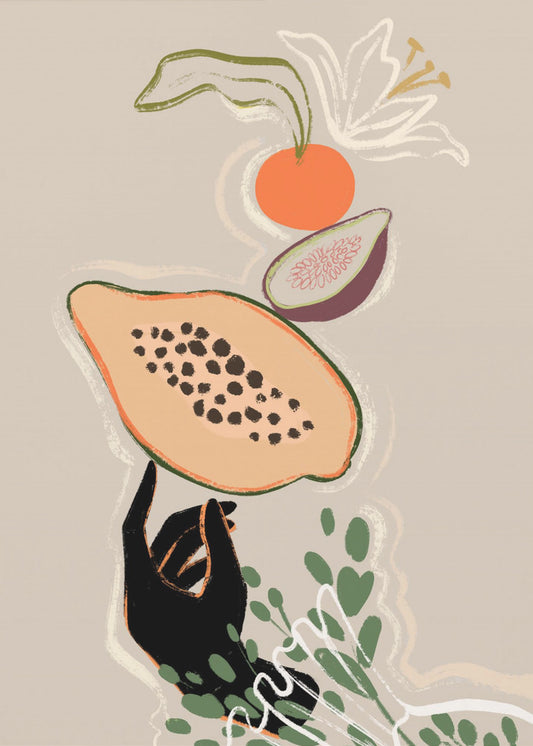 Balancing Fruits | Poster
