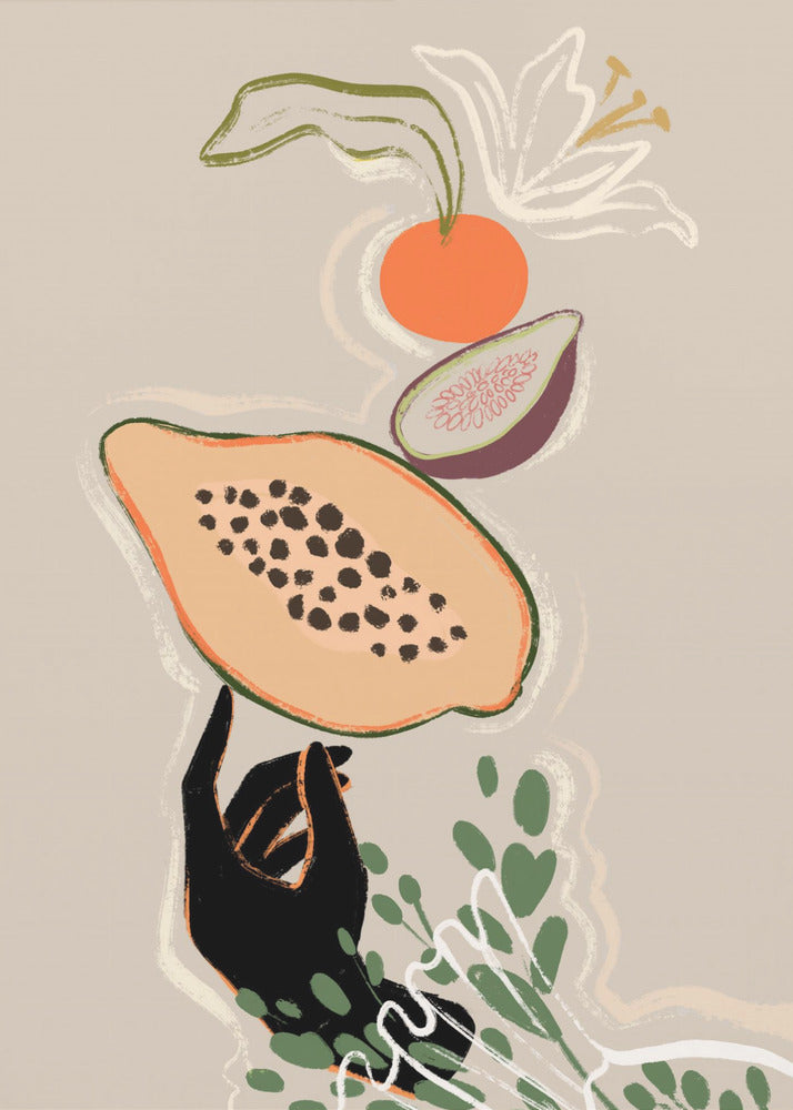 Balancing Fruits | Canvas