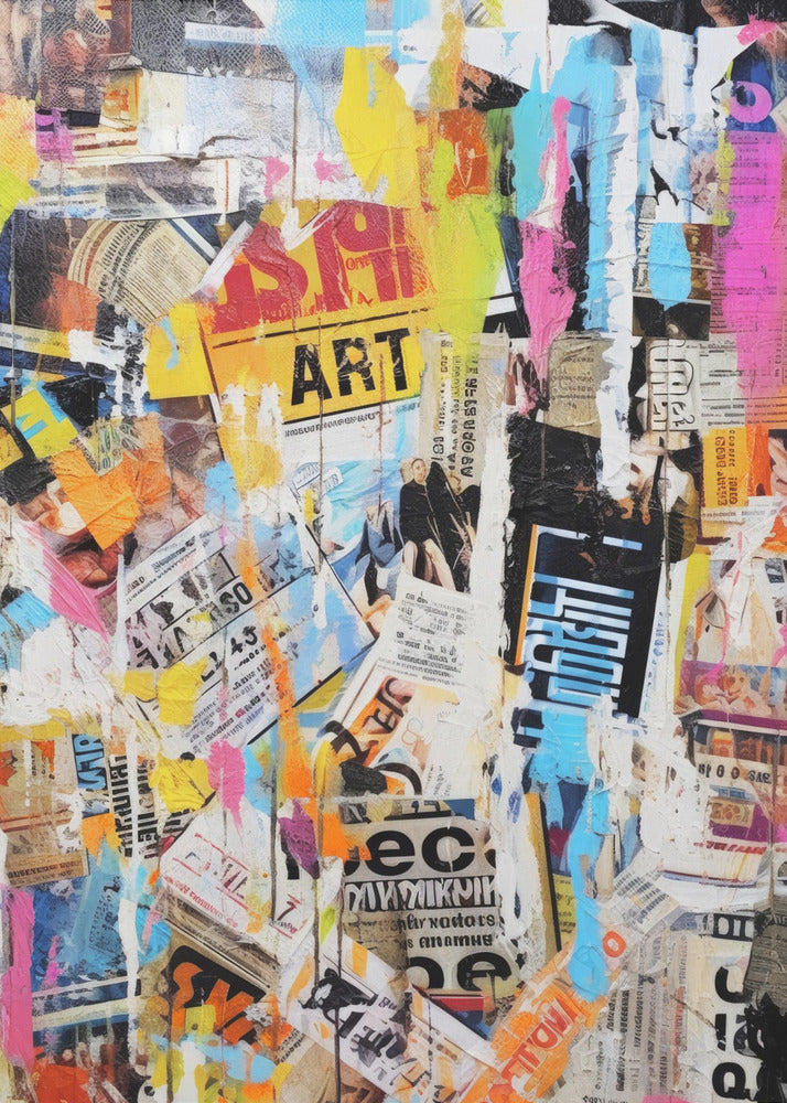 Urban Chaos Collage | Canvas
