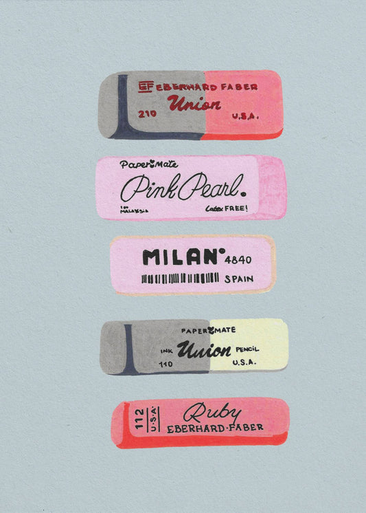 Erasers Art Print | Canvas