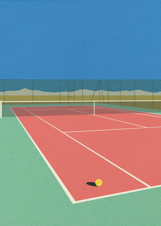 Tennis Court In the Desert | Canvas