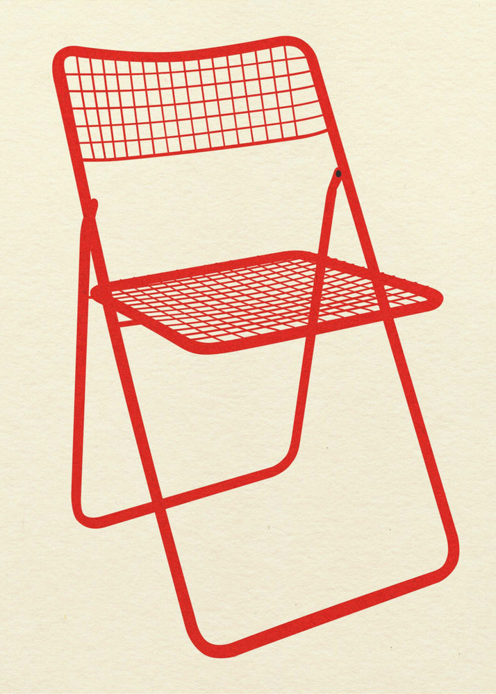 Ted Net Chair Red | Poster