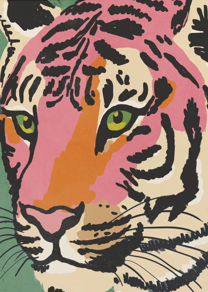 Vibrant Tiger Gaze | Canvas