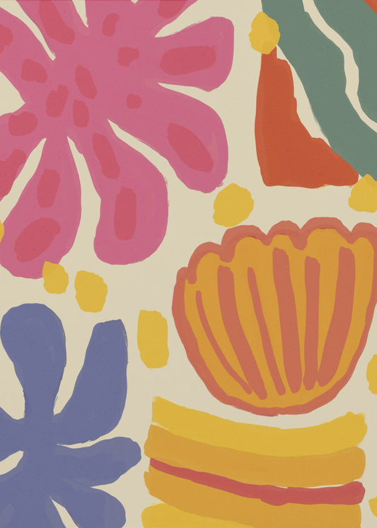 Vibrant Flora Dance | Canvas