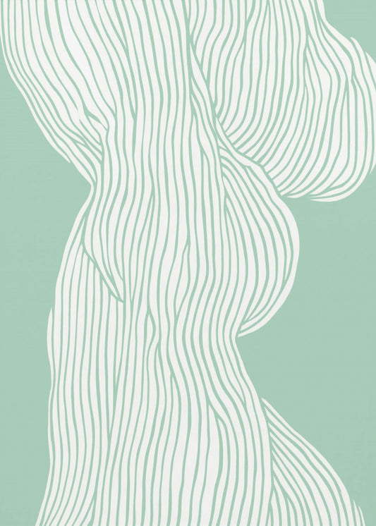 Flowing Line Elegance | Poster