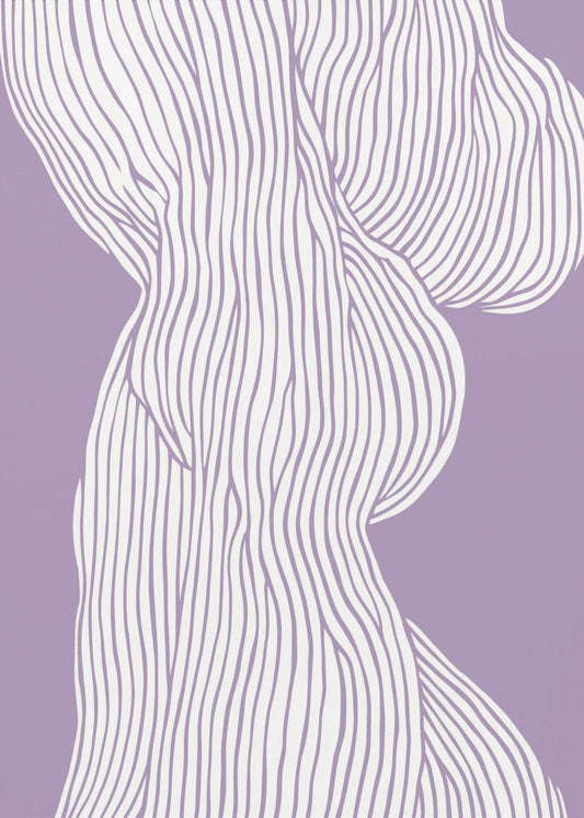 Curved Lines Flow | Poster