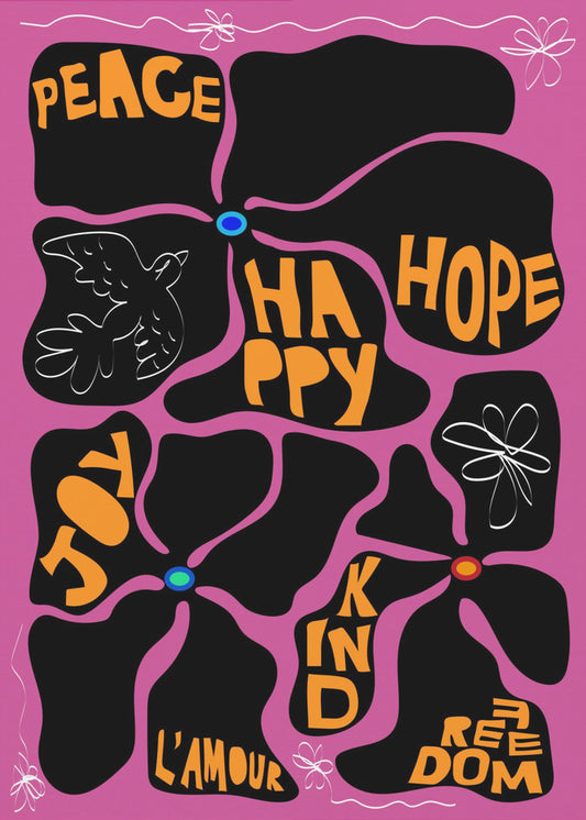 Flower of the Time - Purple | Poster