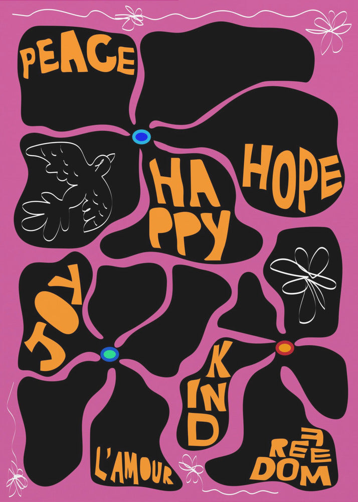 Flower of the Time - Purple | Canvas