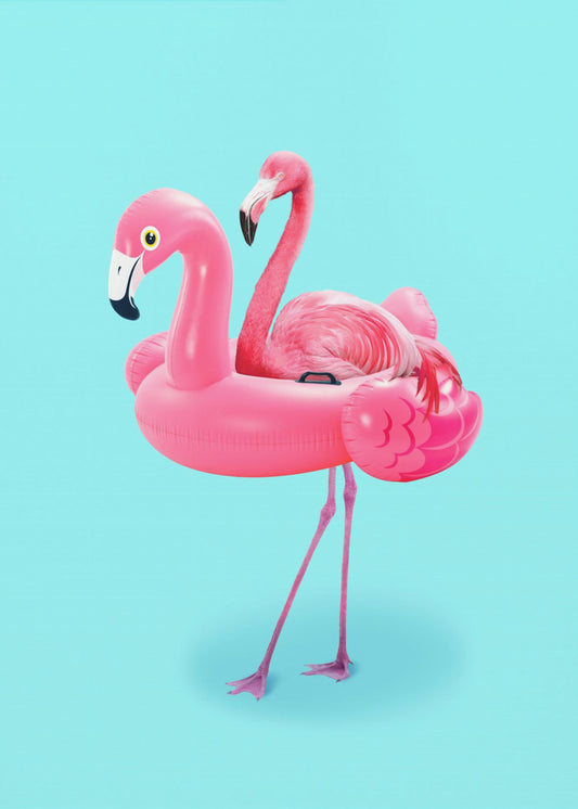Flamingo on Resort | Canvas
