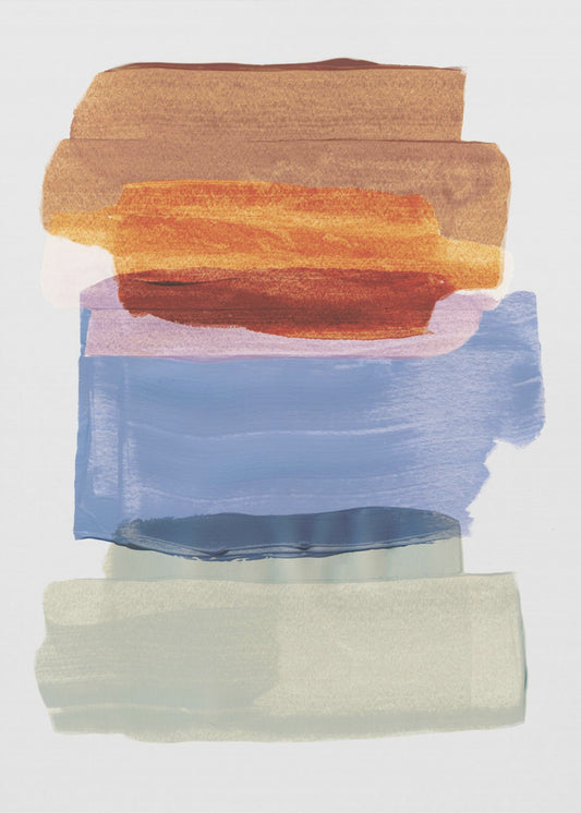 Abstract Brush Strokes 49 A1 | Canvas