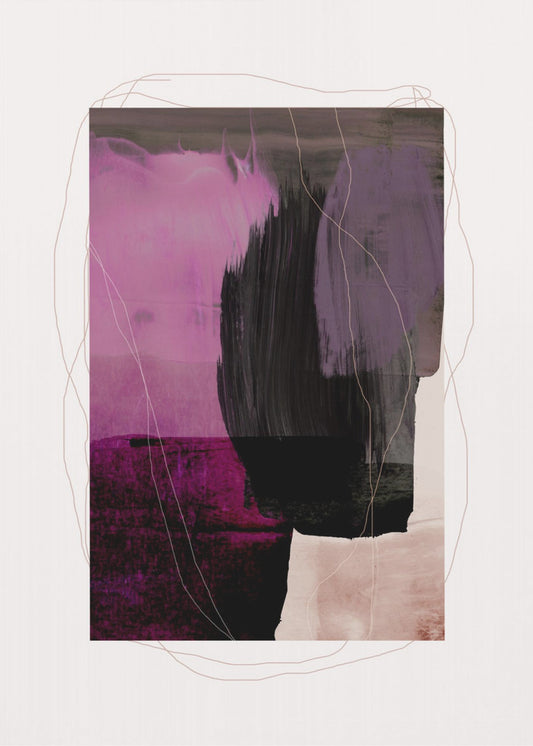 Abstract Brush Strokes 77 | Canvas