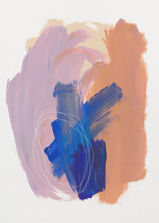 Abstract Brush Strokes 90 | Canvas