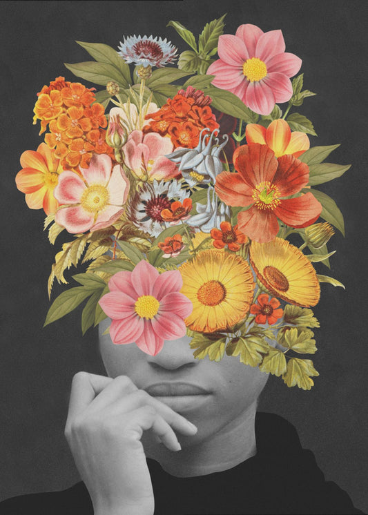 Colourful Vintage Bouquet | Canvas