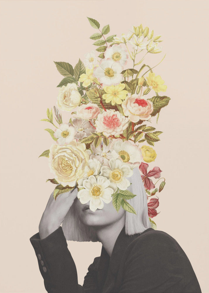 White Flowers Bouquet | Poster