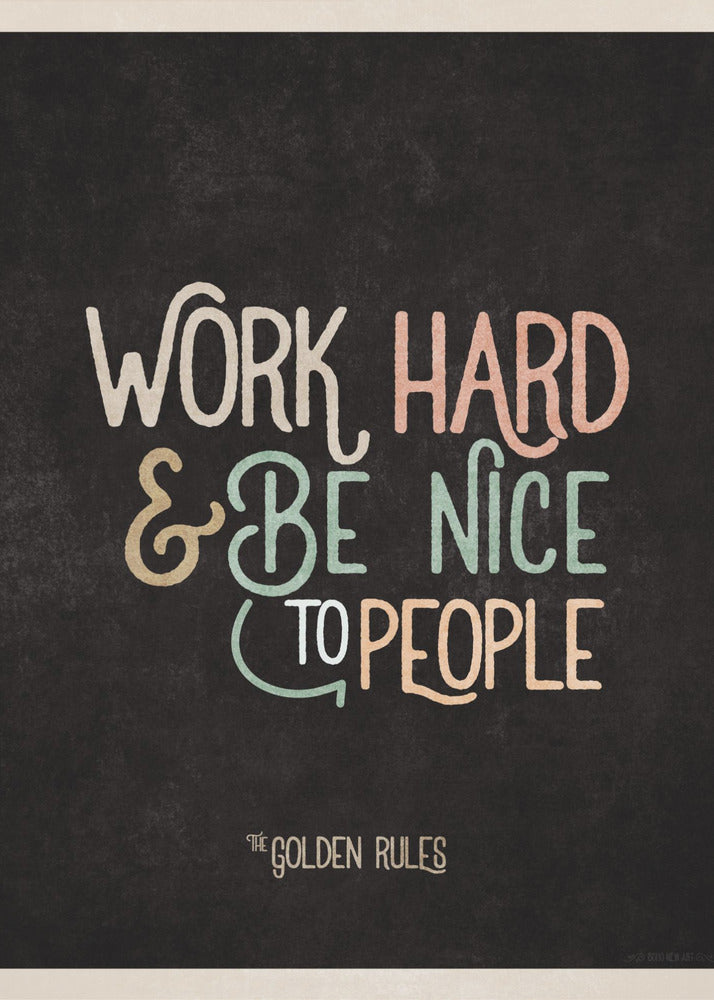 Golden Life Motto | Canvas