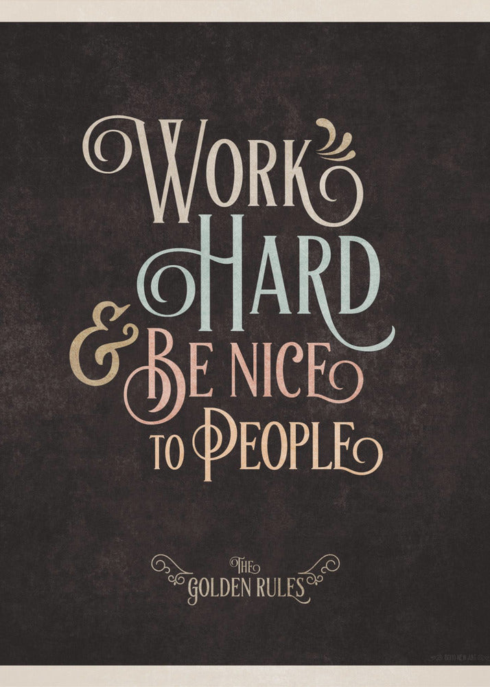 Golden Life Rules | Canvas