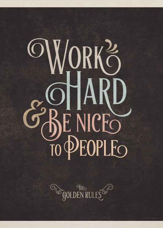 Golden Life Rules | Canvas