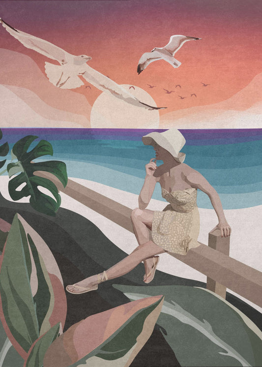 Seaside Contemplation | Poster