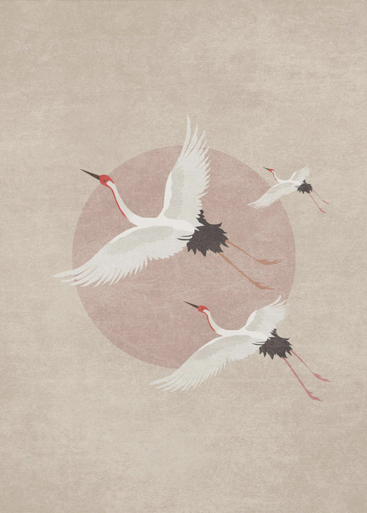 Cranes in Flight | Poster