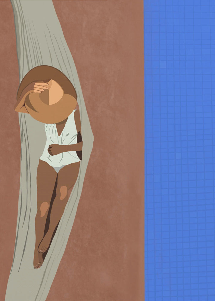 Serene Poolside | Poster