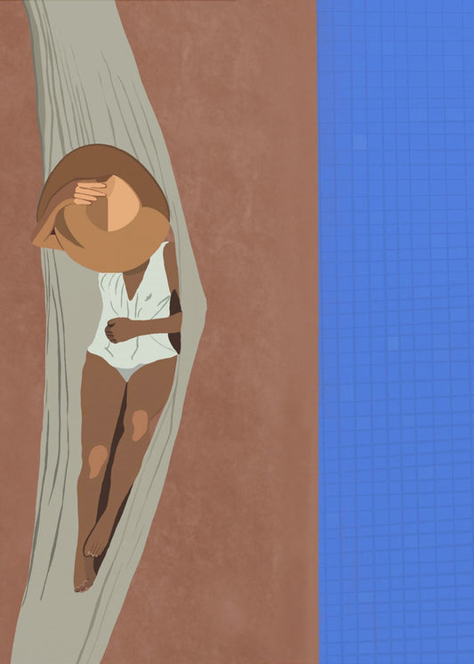 Serene Poolside | Poster