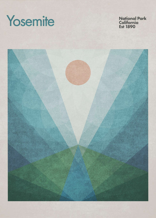 Geometric Sunrise | Poster