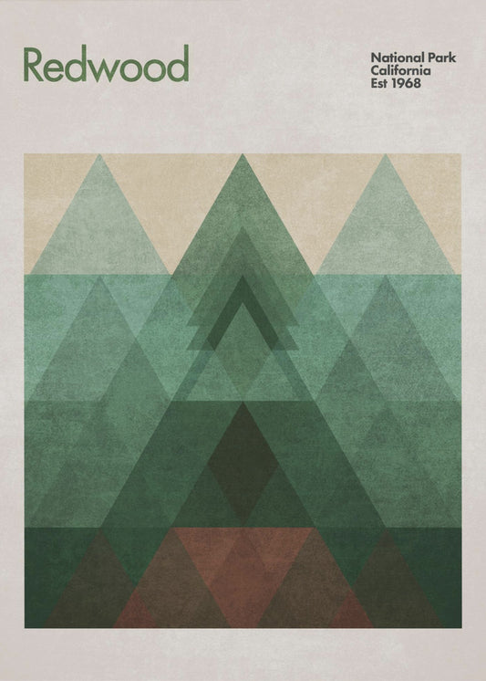 Triangular Redwood | Canvas